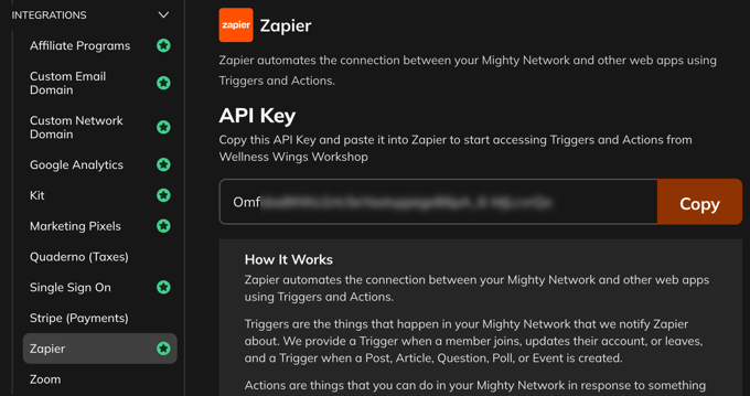Mighty Networks Zapier Integration