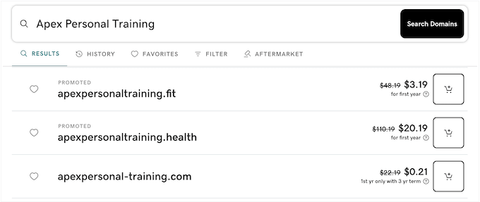 Exploring different domain name extensions 