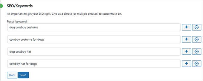 Add specific keywords for your products in StoreAgent Add specific keywords for your products in StoreAgent