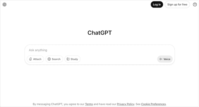 ChatGPT AI-plattformen ChatGPT AI-plattformen