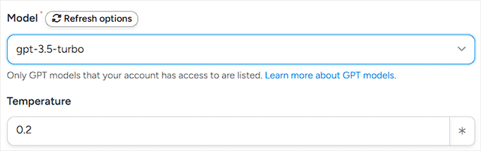Choose GPT model in Uncanny Automator Choose GPT model in Uncanny Automator