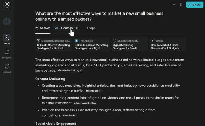 Perplexity AI citing sources Perplexity AI citing sources