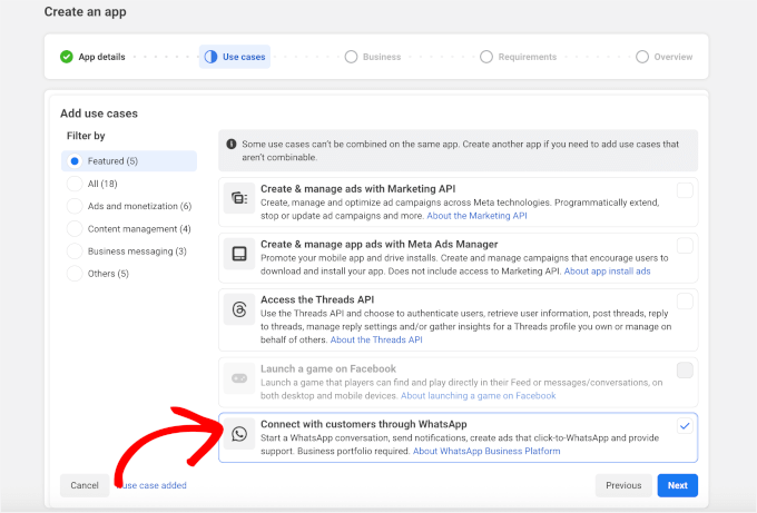 Choisir un cas d'utilisation