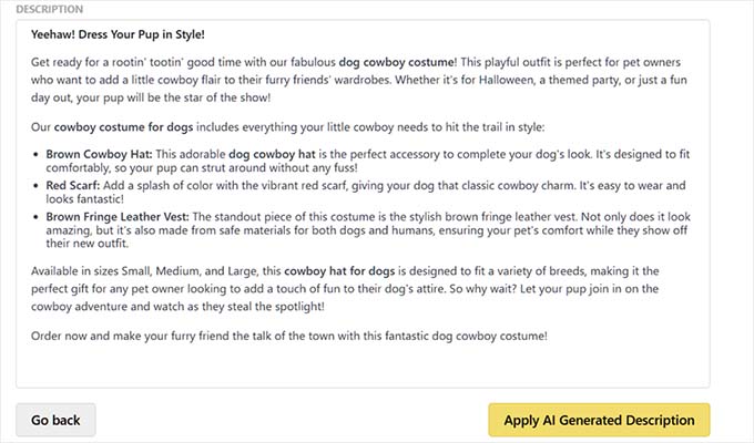 Preview of AI description generated with StoreAgent Preview of AI description generated with StoreAgent