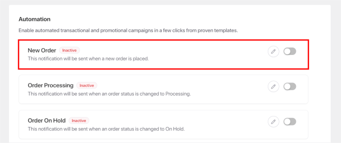 Activer la notification de nouvelle commande
