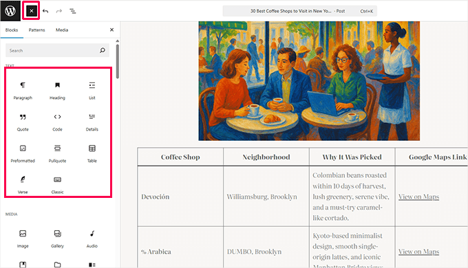 Använda block i WordPress för strukturerad innehållslayout och formatering Använda block i WordPress för strukturerad innehållslayout och formatering