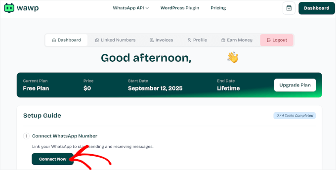 Bouton Connecter maintenant