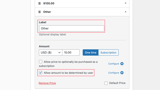 Allowing Donors to Enter a Custom Amount in WP Simple Pay
