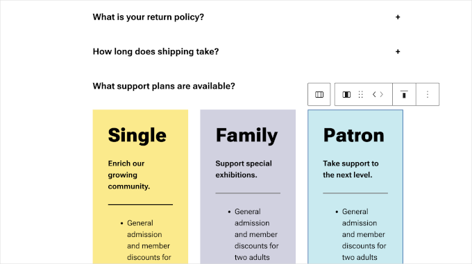 The new native Accordion block in WordPress 6.9