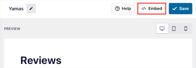 Embedding TripAdvisor reviews feed