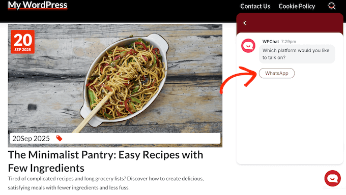 How to add WhatsApp chat to your WordPress blog or website