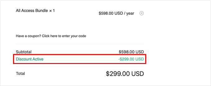 Wholesale Suite checkout page