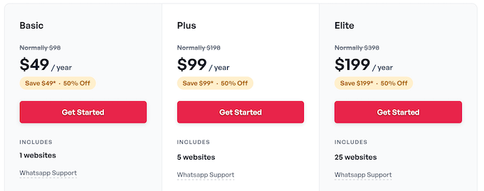 WPChat review: Pricing and plans 
