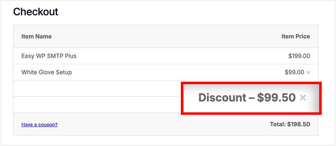 Easy WP SMTP Checkout Page