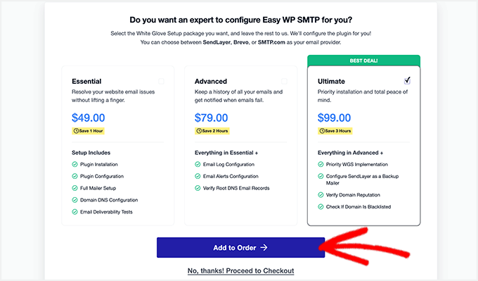 Easy WP SMTP White Glove Setup