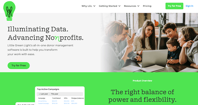 Little Green Light – Best Donor Management Software for Small to Medium-Sized Nonprofits