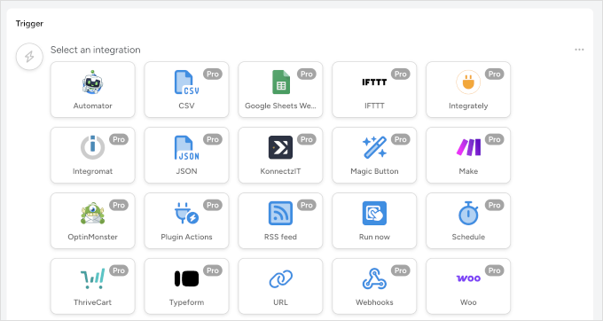 Déclencheur de recette Uncanny Automator