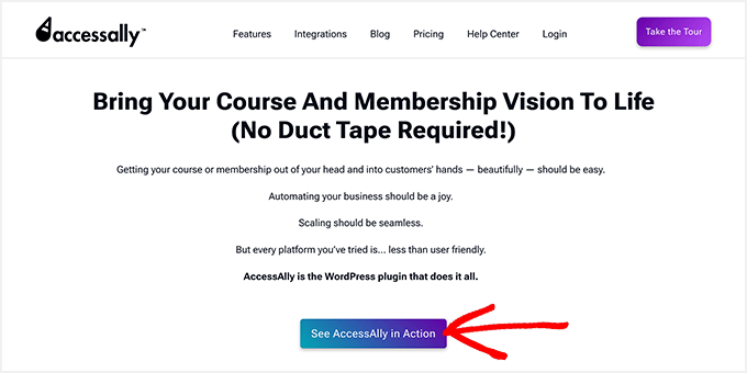 AccessAlly membership plugin