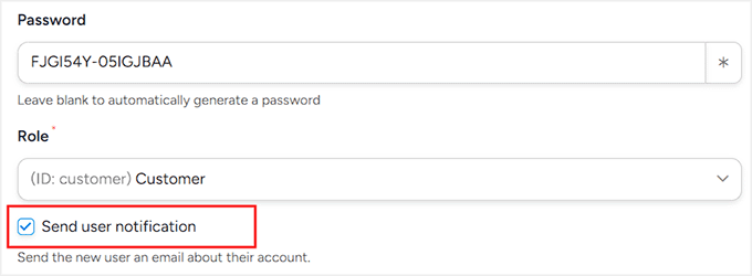 Marque a caixa 'Enviar Notificação ao Usuário' no Uncanny Automator