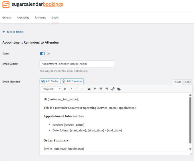 reminder emails reminder emails