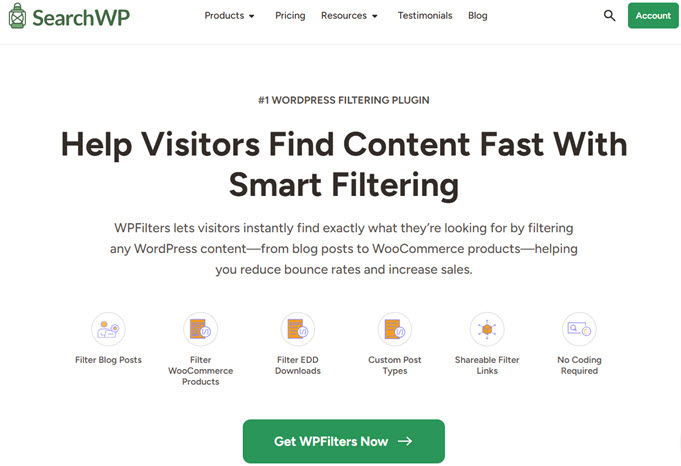 wpfilters homepage