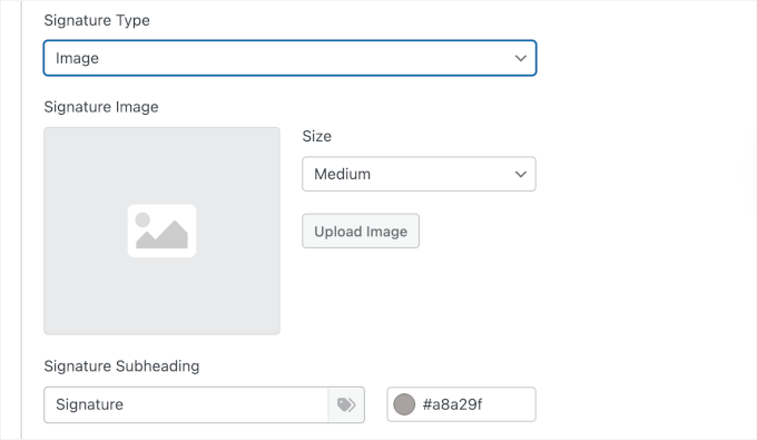PDF için imza bölümünü yapılandırma