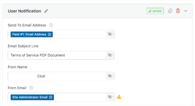Kullanıcı Bildirimini Ayarlama