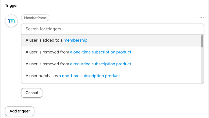 Uncanny Automator Trigger för Welcoming Committee Recipe