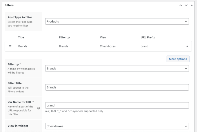 Creating a filter set in Filter Everything