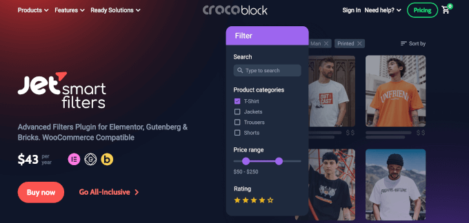 JetSmartFilters' homepage