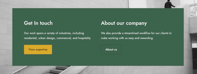 NeveのCTAセクション