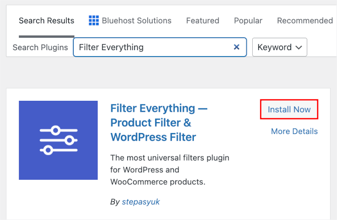 Installing Filter Everything