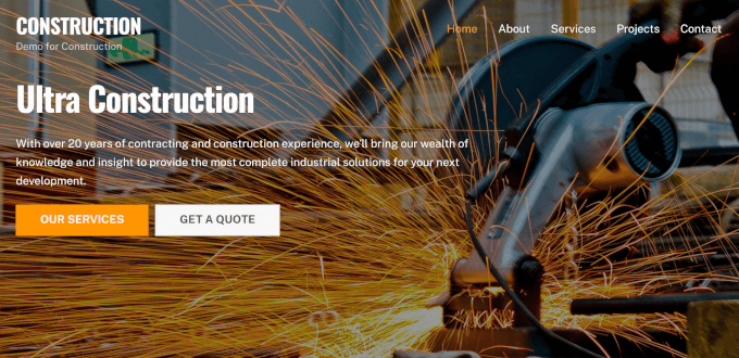 UItraの建設テーマ