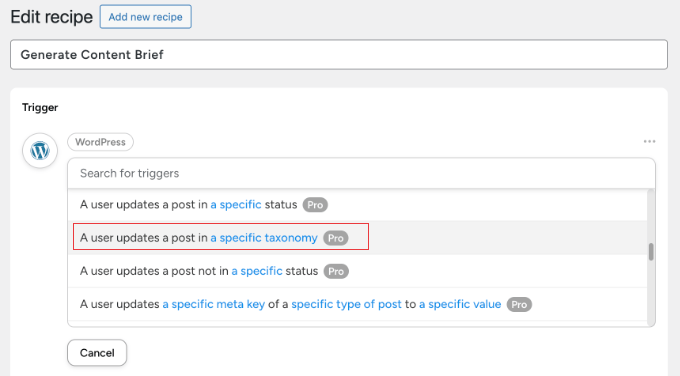 Triggering an Uncanny Automator Recipe When a Post Is Updated With a Certain Taxonomy