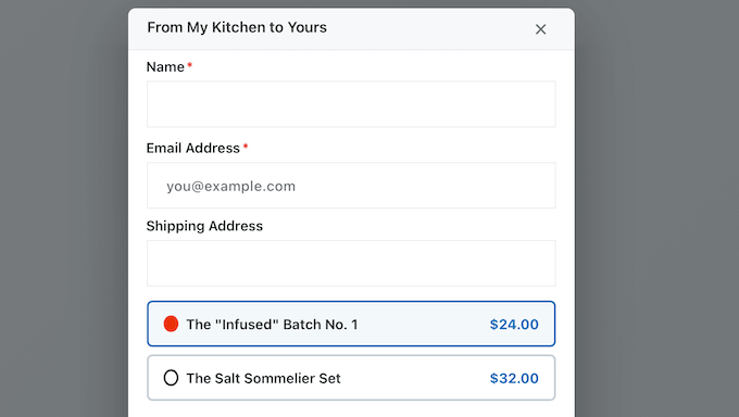 An example of a PayPal payment popup An example of a PayPal payment popup