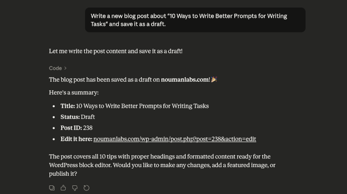 Managing WordPress using WPVibe
