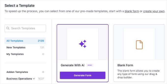 Generating a Form With AI Using WPForms