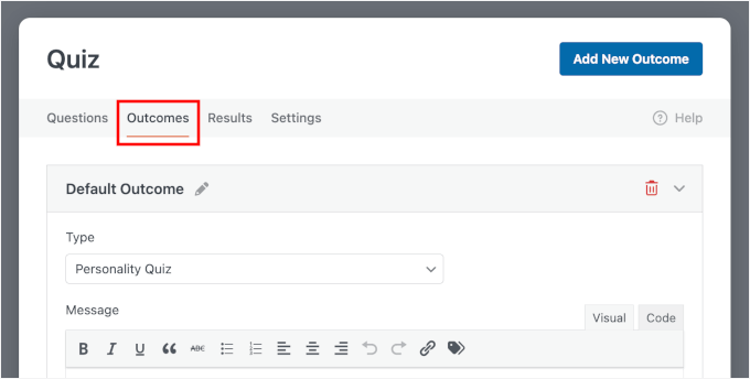 Passer à l'onglet Résultats