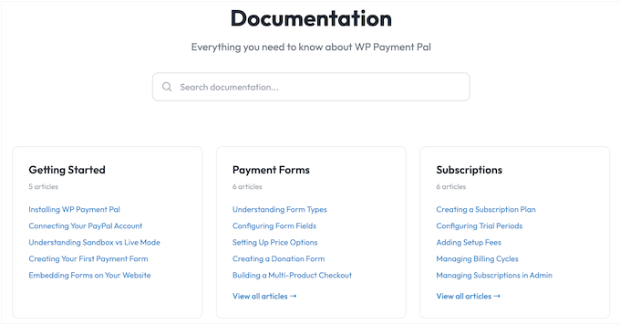 WP Payment Pal's user-friendly online documentation WP Payment Pal's user-friendly online documentation