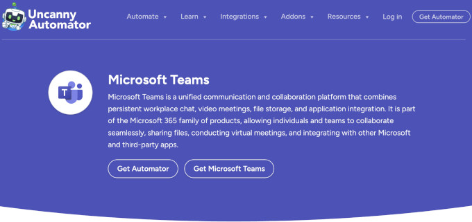 O plugin Automator agora se conecta ao Microsoft Teams
