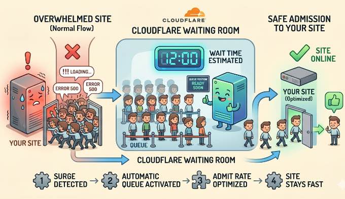 Comment la salle d'attente Cloudflare évite les plantages pendant les soldes