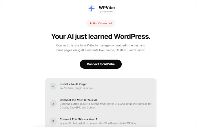 Conectar WPVibe AI