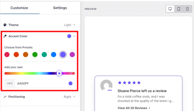 Personalize seu pop-up de notificação