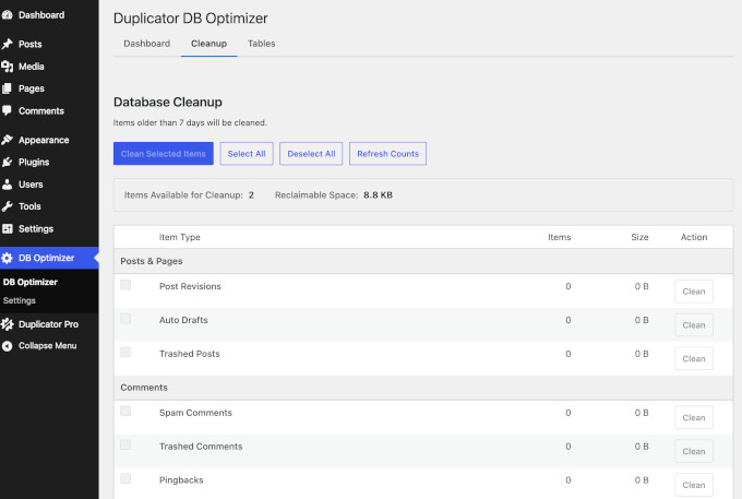 Optimisez votre base de données avec DB Optimizer par Duplicator