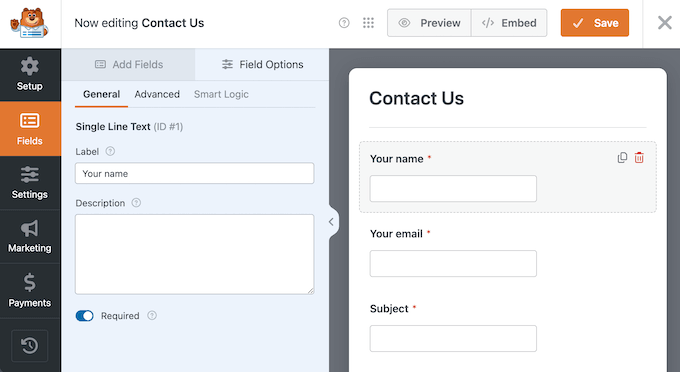 Modificare i tuoi moduli Contact Form 7 importati