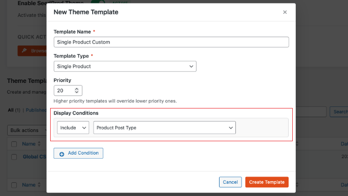 SeedProd Kullanarak Tüm Ürünlere Bir Beden Tablosu Ekleme