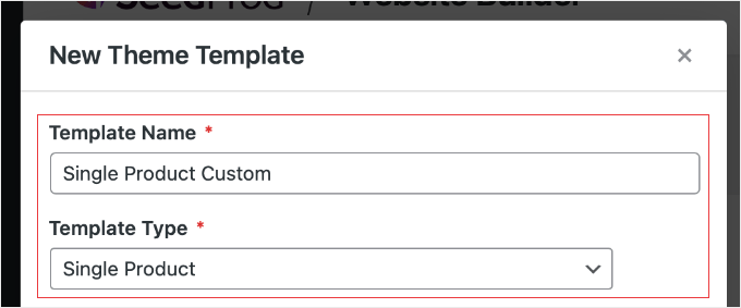 SeedProd'da Yeni Bir Tek Ürün Tema Şablonu Oluşturma