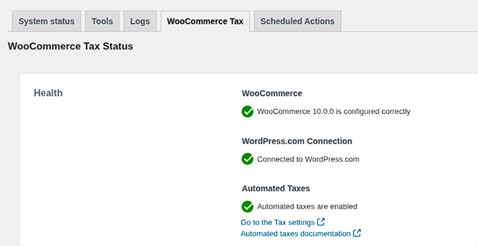 WooCommerce Tax plugin connecting with WooCommerce and WordPress