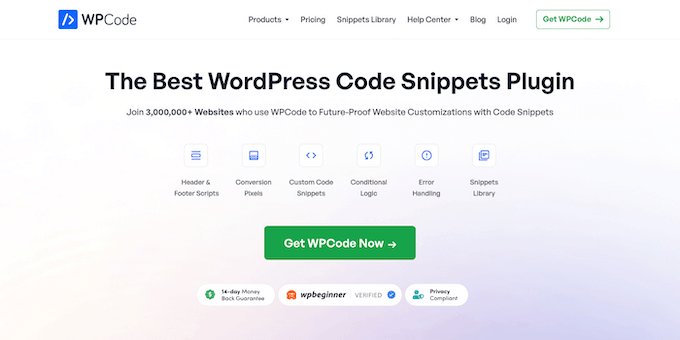 WPCode – Best All-Around Code Snippets Plugin
