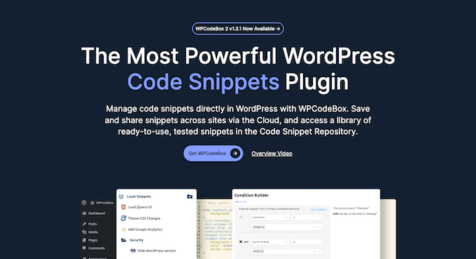 WPCodeBox – Best for Professional Developers